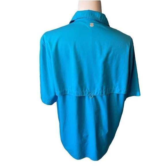 Field & Stream Fishing Angler Vented Button up Short Sleeve Shirt Men’s Large - Picture 4 of 11